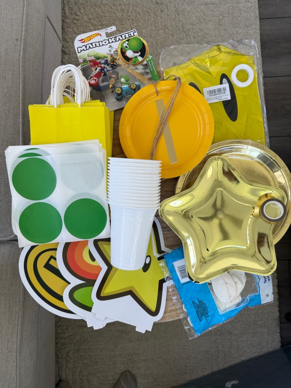 Super Mario Themed Birthday Decoration Supplies